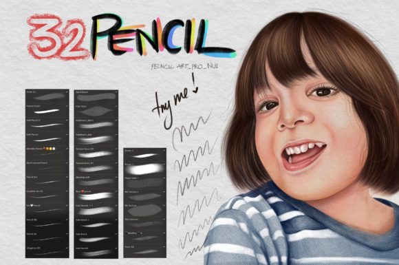 Download Pencil Procreate Brush - Pencil Collection