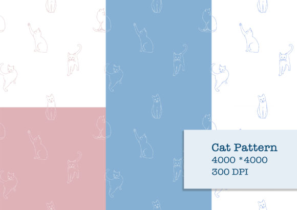 Download Cat Seamless Pattern Fabric Print - Fabric print Collection