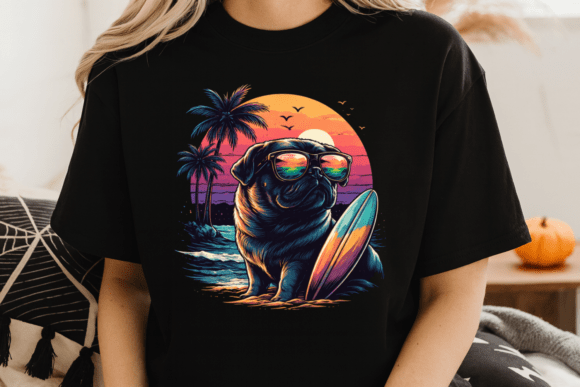 Download Cool Sunglasses Dog Surf Summer PNG - Premium Bundle