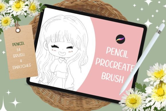 Download 14 Pencil Procreate Brushes 4 Swatches - Pencil Collection