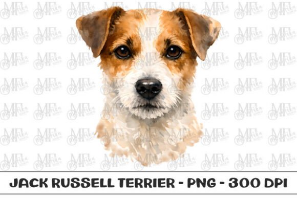 Download Jack Russell Terrier Watercolor Portrait - Jack russell Collection