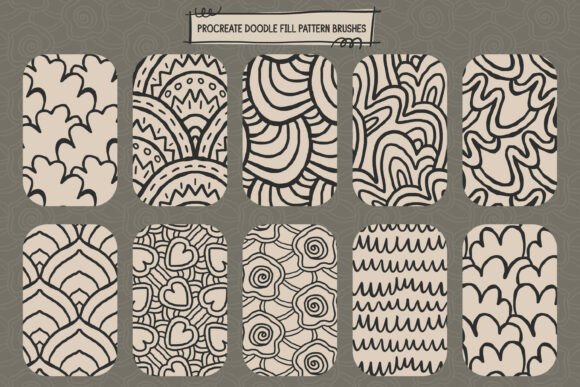 Download Doodlefill Procreate Pattern Brushes - Procreate pattern brushes Collection