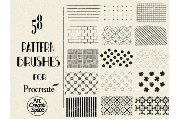 Download Procreate Pattern Brushes First Set - Procreate pattern brushes Collection